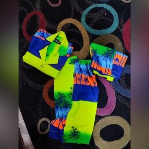 SHORT SLEEVE SHIRT THAT COMES WITH SHORT PANTS BY YATCHY VIBEZ 🅿️🅰️🆔 WEARZ.